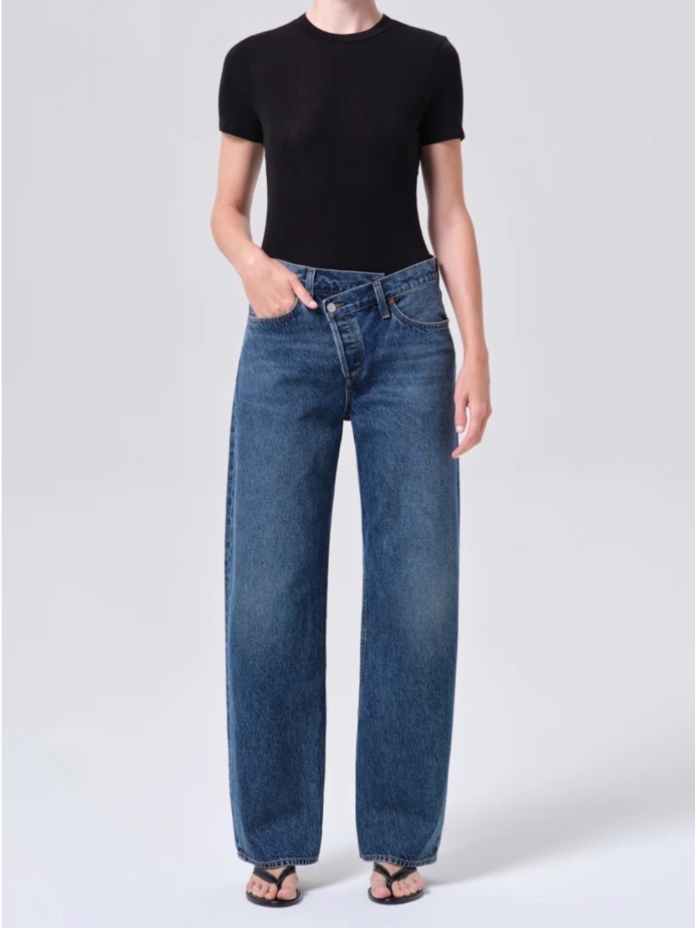AGOLDE Criss-Cross Straight Leg Jean – Suburbia